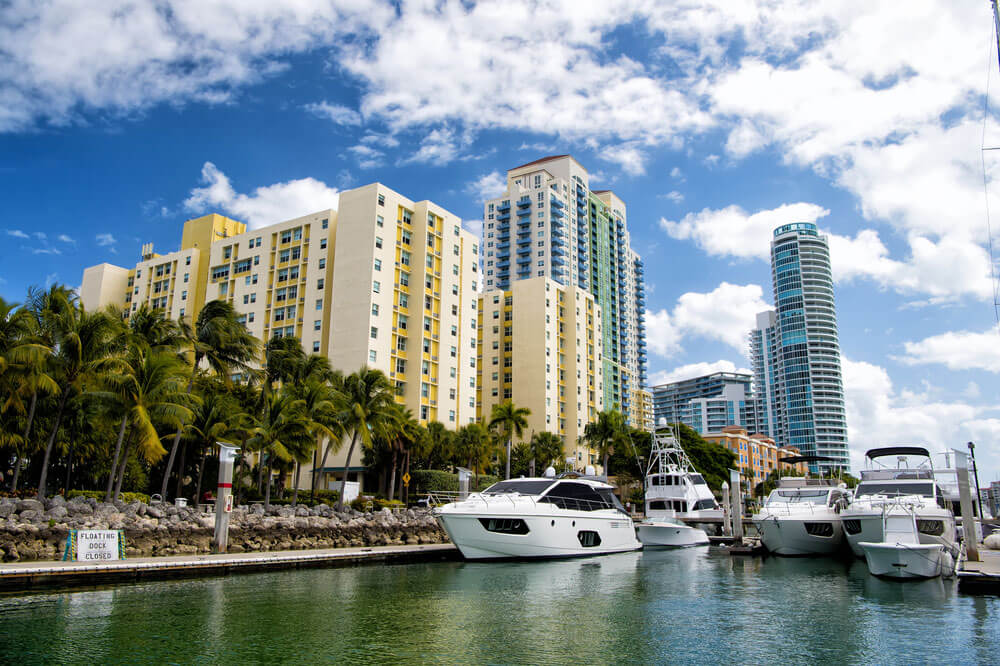 Super Bowl in Miami marina