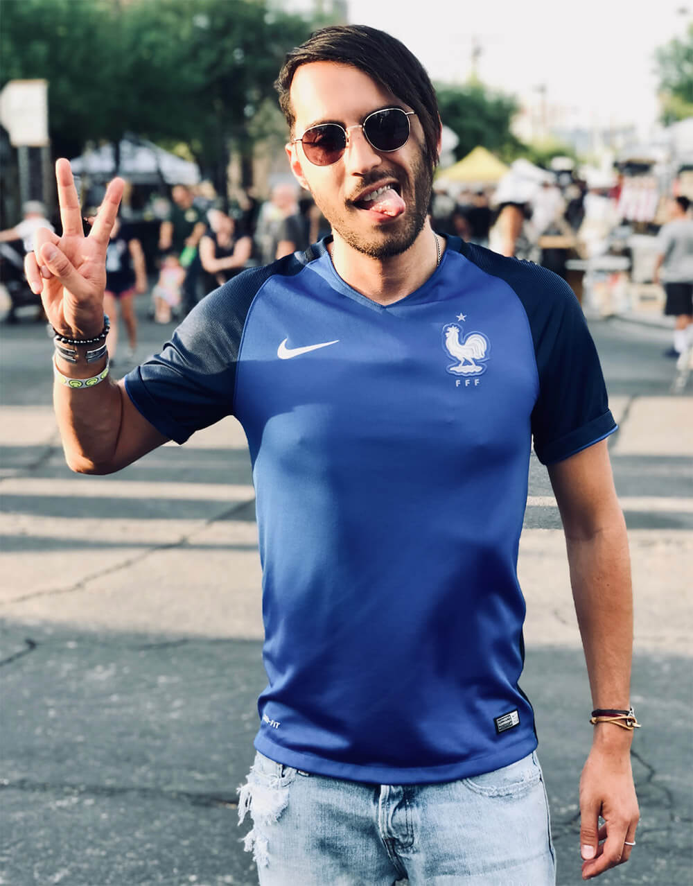 french soccer team tee shirt