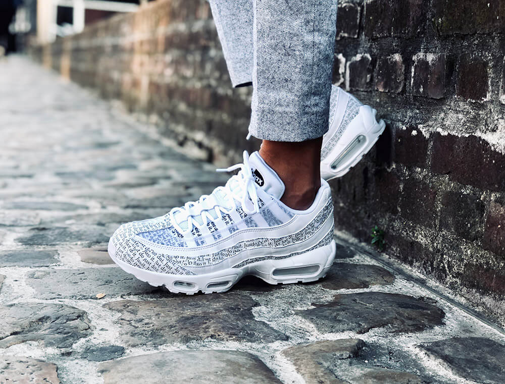 nike air max 95 se just do it white