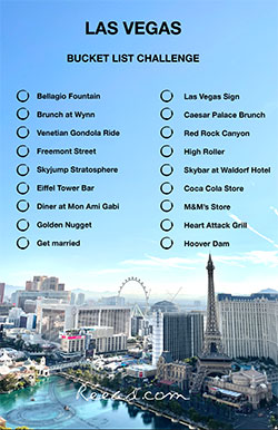 Bucket list challenge Las Vegas