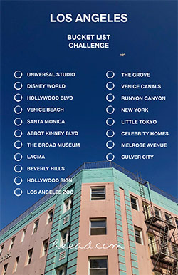 Los Angeles Bucket list challenge