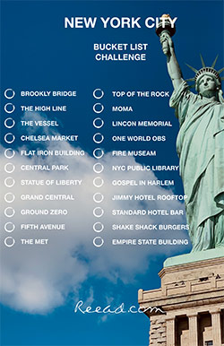 Bucket list challenge New York City