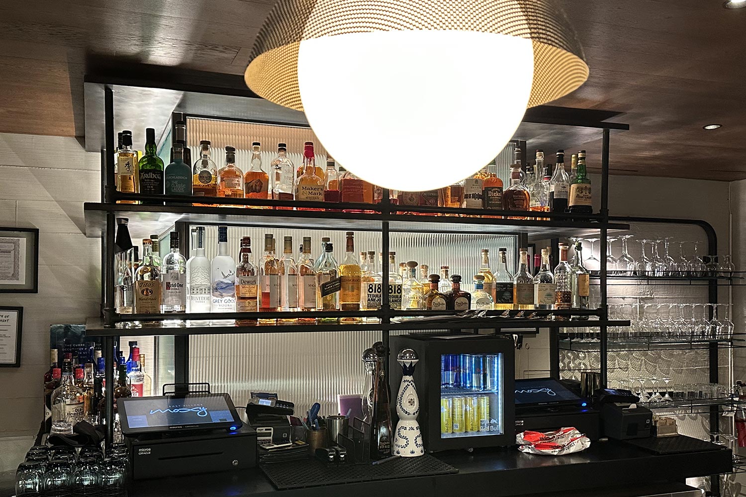 bar at the moxy hotel east village