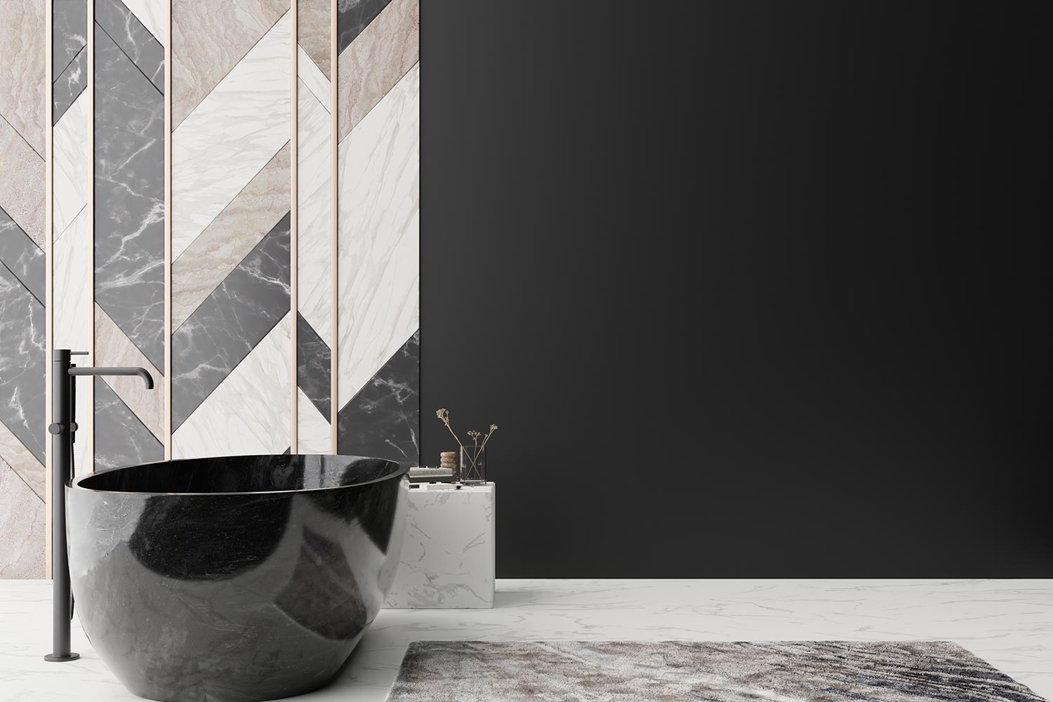 High-end bathroom look