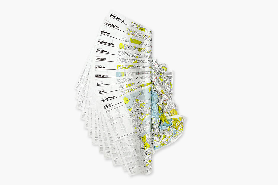 Crumpled City map