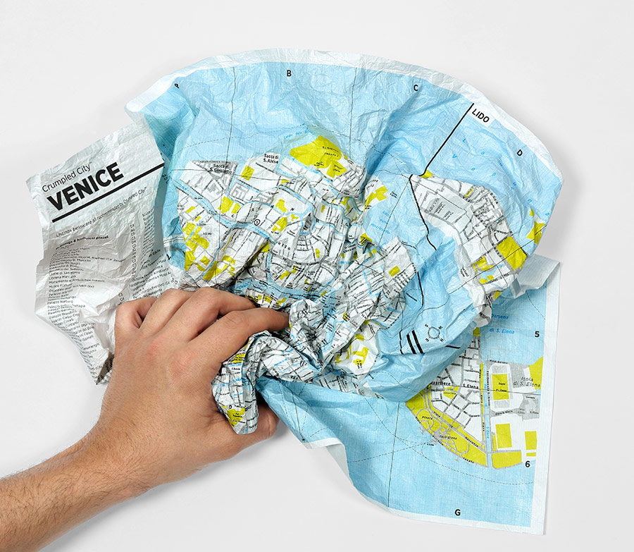 Crumpled City map