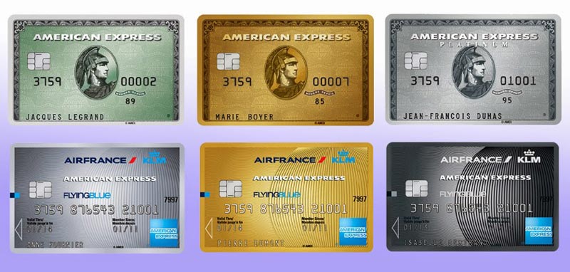 Cartes American Express Air France KLM et cartes American Express