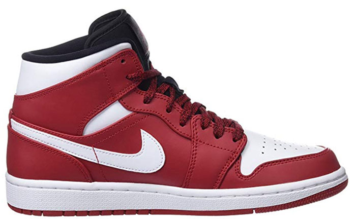 Nike Air Jordan 1 Mid rouges et blanches