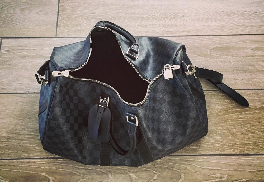 sac de weekend pour hommes damier Louis Vuitton