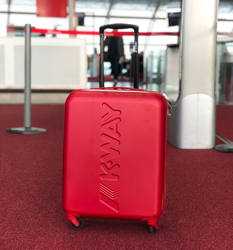 Valise cabine K-Way rouge