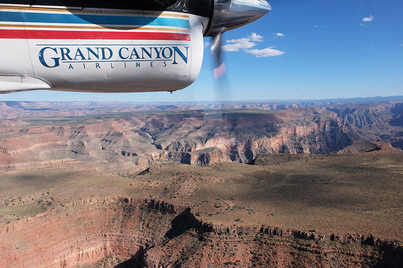 Survol du Grand Canyon en avion