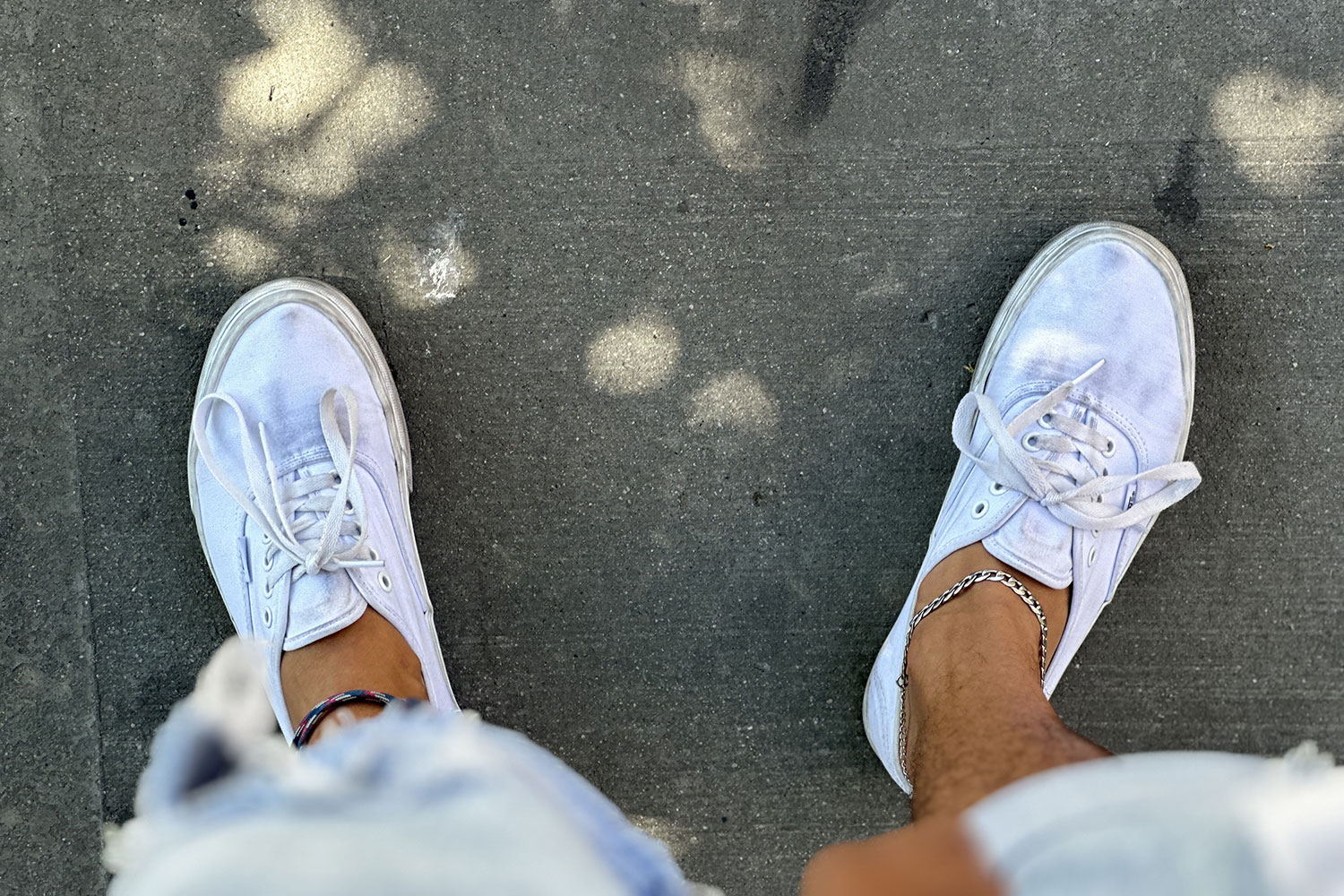 vans blanches pour homme