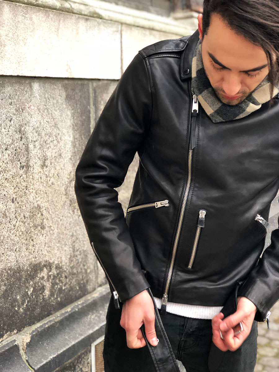 perfecto homme allsaints en cuir