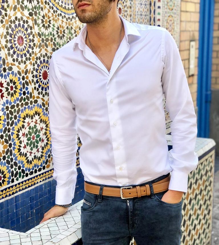 CHEMISE ML HOMME °°° Giust Uomo °°° Taille 16/41 / T.l Parfait Etat EUR 14,00 - FR