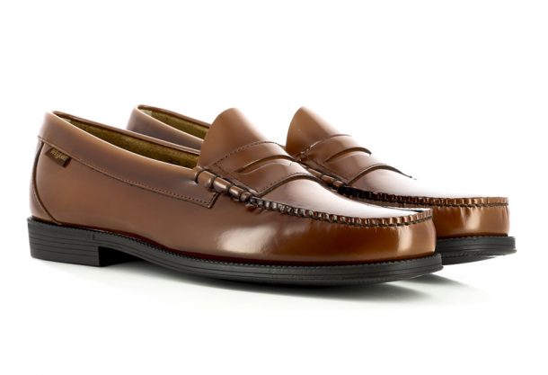 mocassins hommes EASY WEEJUNS PENNY EN CUIR COGNAC