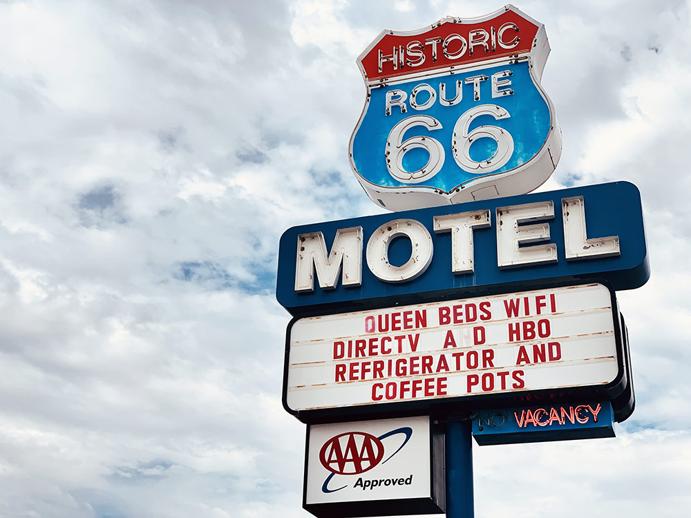 historic route 66 motel, lors d'un road trip de Las Vegas à Sedona