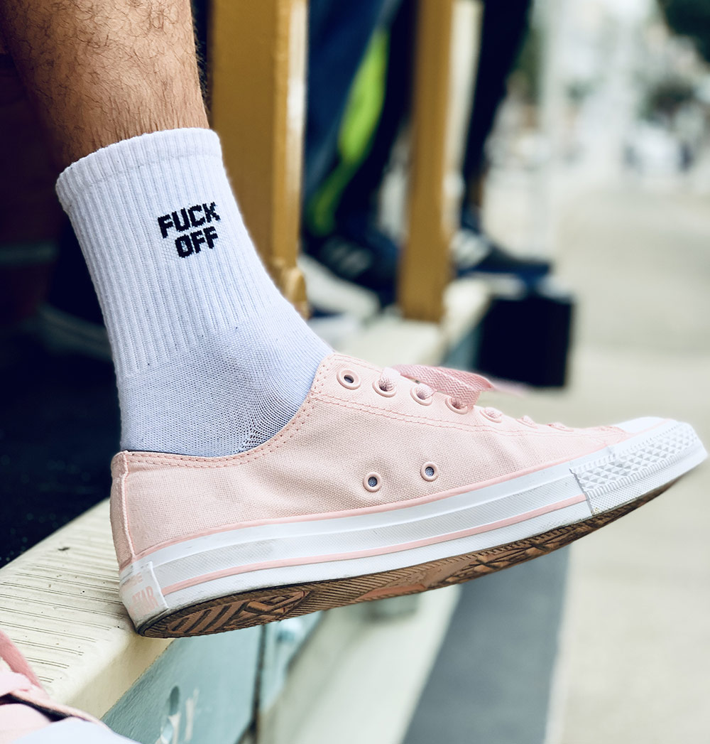 converse avec chaussettes