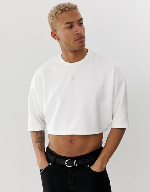 crop top homme large