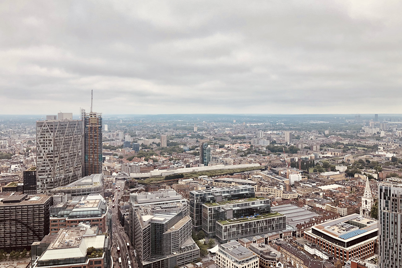 Vue du Sushi Samba Londres