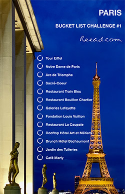 bucket list challenge Paris en français