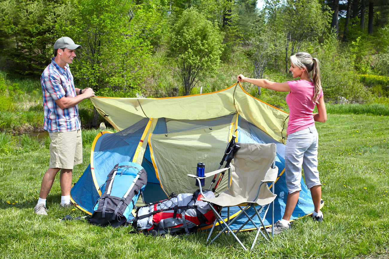 monter une tente de camping