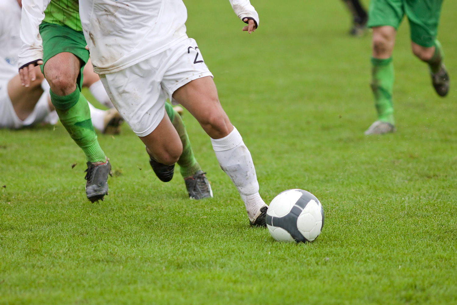 football et épilation des jambes